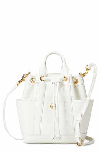Veronica Beard Mini Goody Leather Bucket Bag