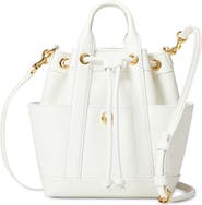 Veronica Beard Mini Goody Leather Bucket Bag