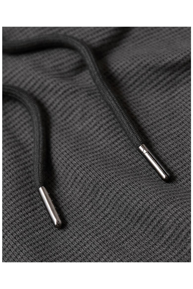 Waffle Pullover Hoodie, Alternate, color, CARBON