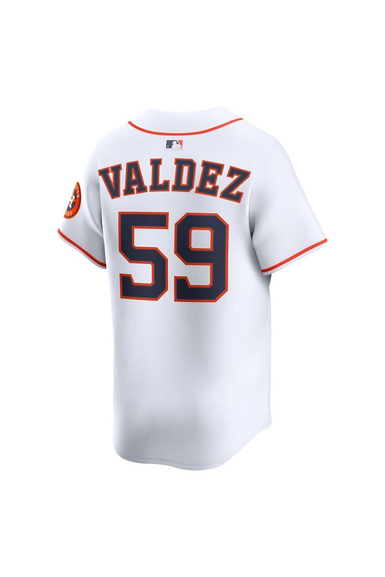 Men's Nike Framber Valdez White Houston Astros Home Limited Player Jersey, Alternate, color, White