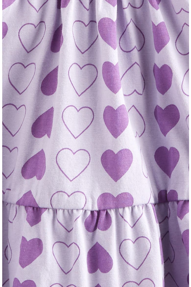 Kids' Cotton Tiered Camisole, Alternate, color, PURPLE PETAL HEART OUTLINES