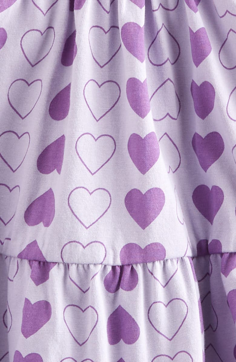 Tucker + Tate Kids' Cotton Tiered Camisole, Alternate, color, Purple Petal Heart Outlines