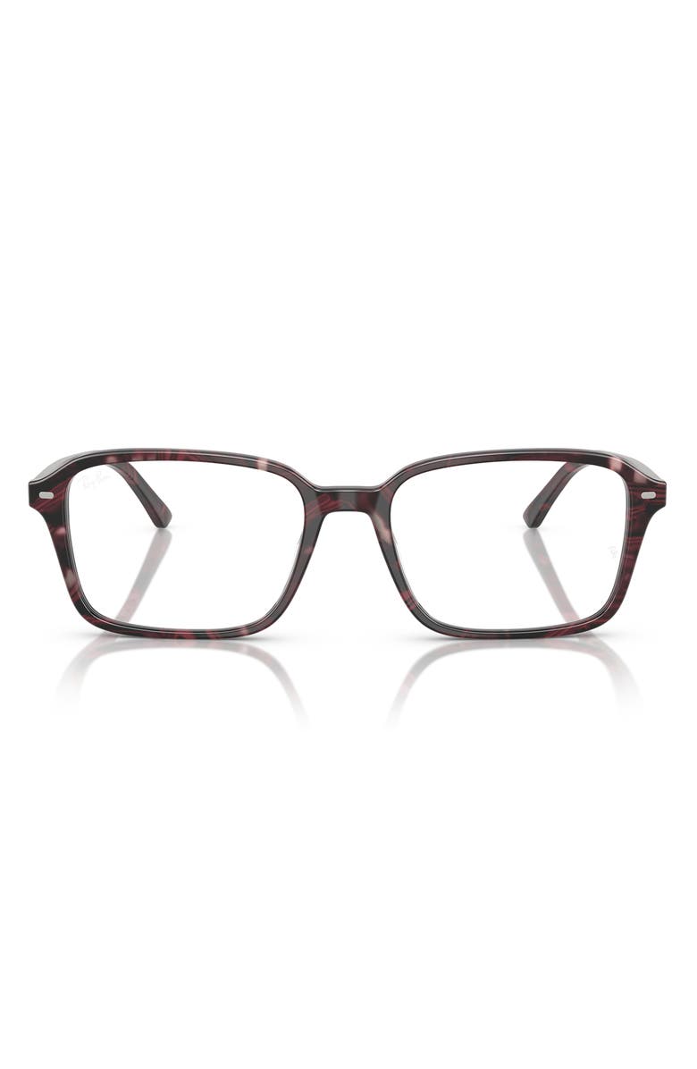Ray-Ban 54mm Square Optical Glasses, Main, color, Violet