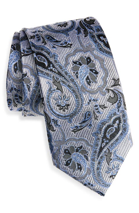 Floral Paisley Silk Tie