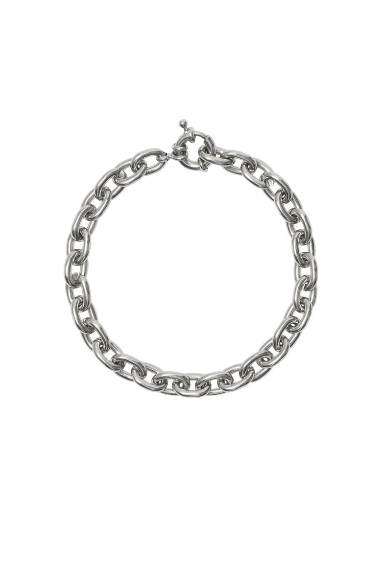 Charm Chain Bracelet, Main, color, Silver