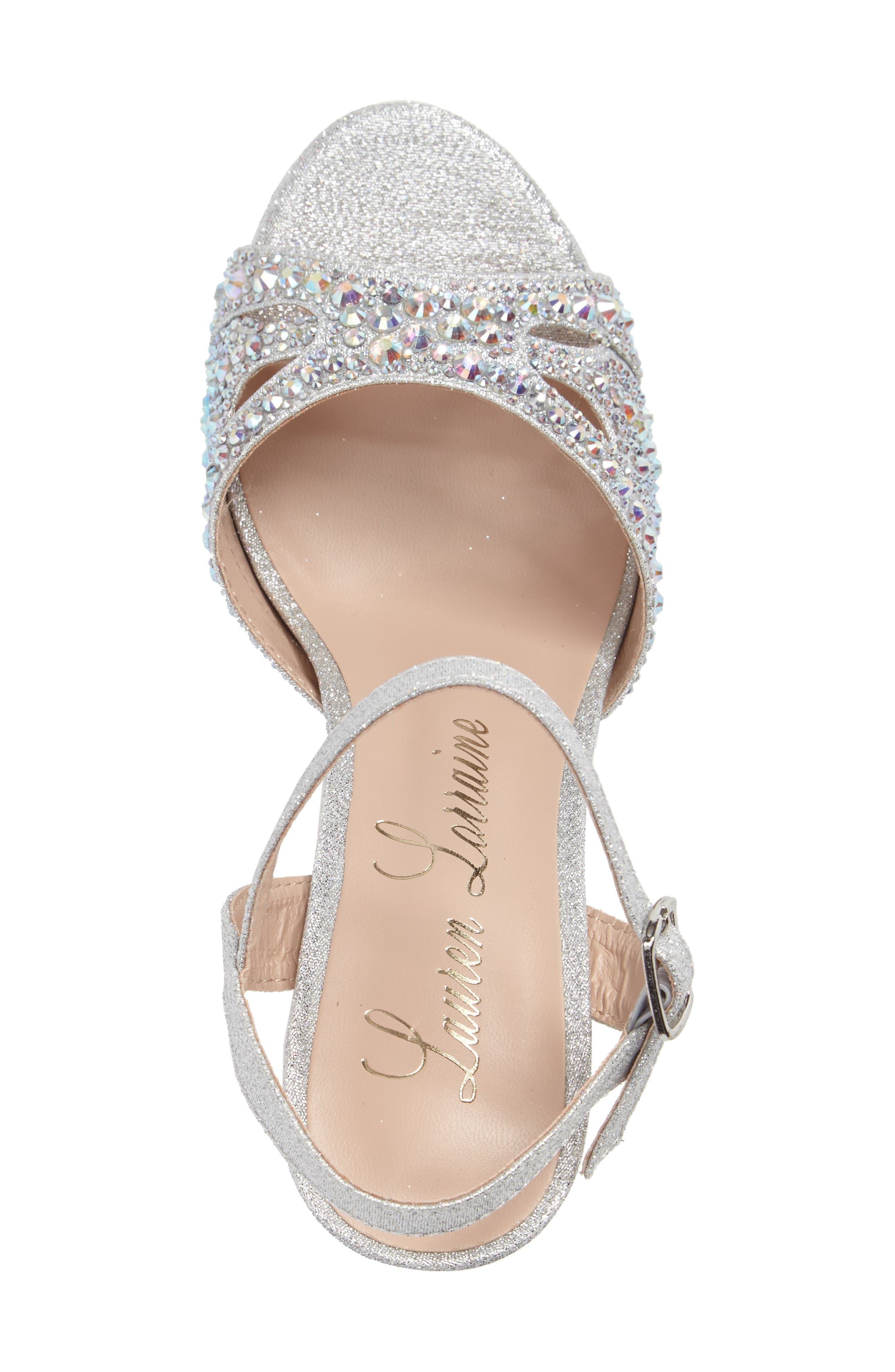 Lauren Lorraine Florence Crystal Embellished Sandal, Alternate, color, 