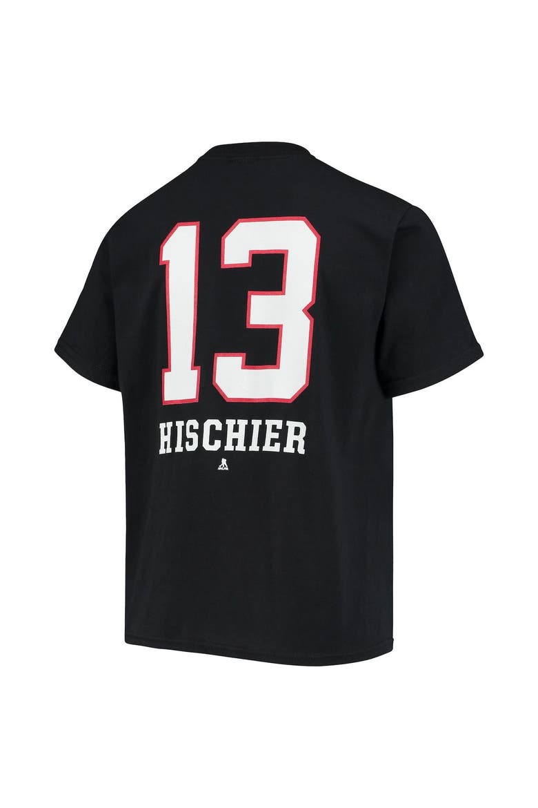 Youth Fanatics Branded Nico Hischier Black New Jersey Devils Name & Number T-Shirt, Alternate, color, Black