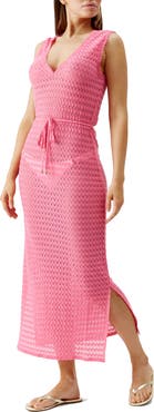 Melissa Odabash Annabel Open Stitch Cover-Up Dress