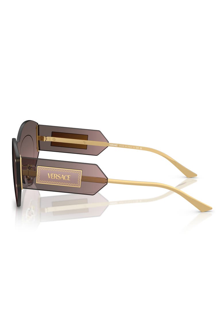 44mm Irregular Sunglasses, Alternate, color, SILVER