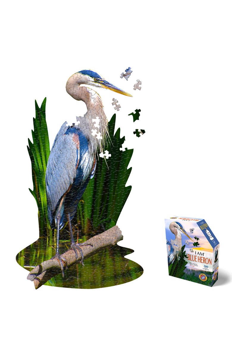 Madd Capp BLUE HERON 300 Piece Jigsaw Puzzle, Alternate, color, Multicolored