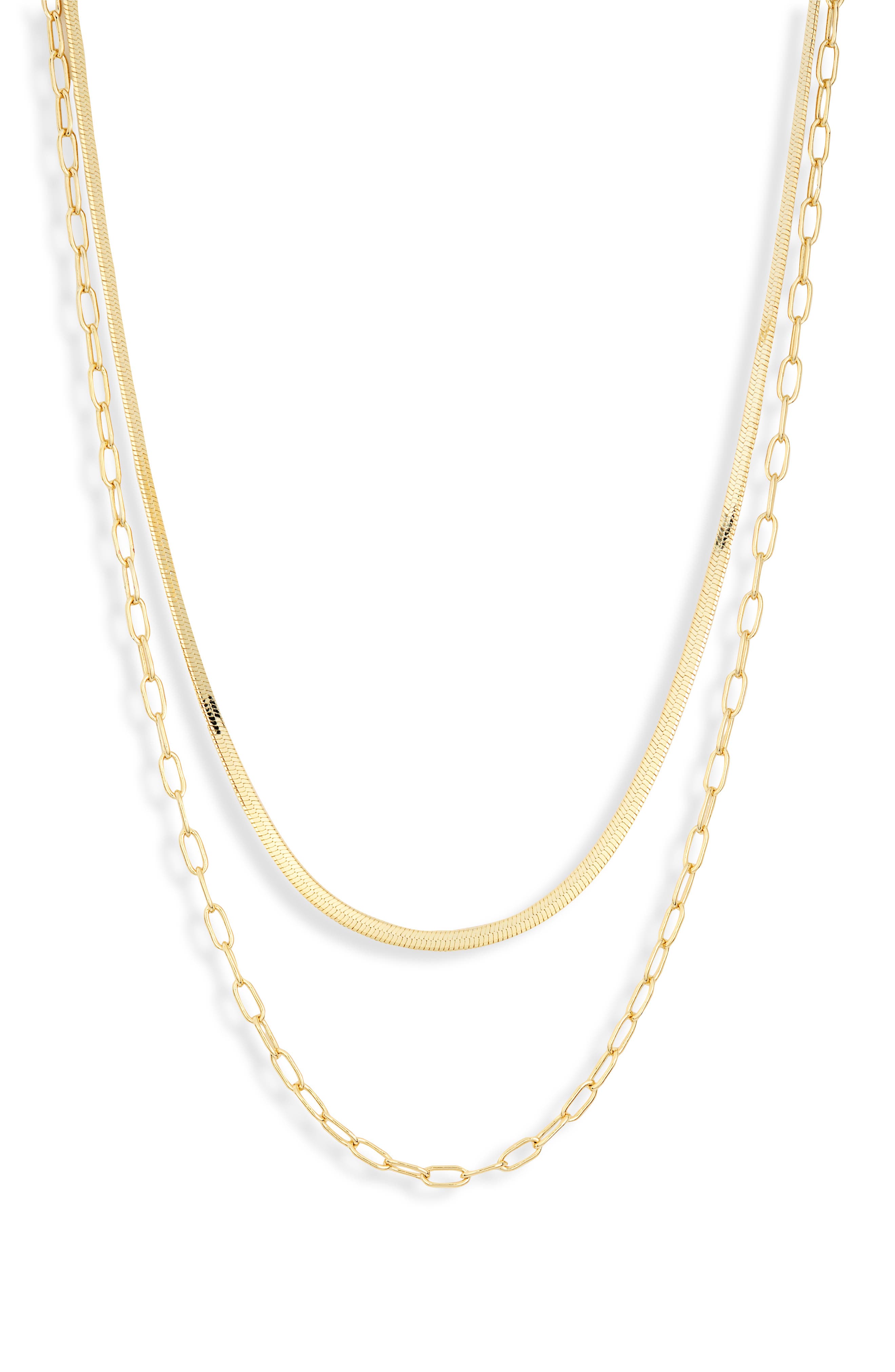 Electric Picks Two Chains Necklace