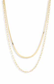 Electric Picks Two Chains Necklace