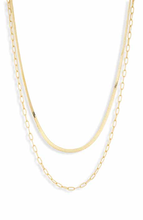 Electric Picks Two Chains Necklace