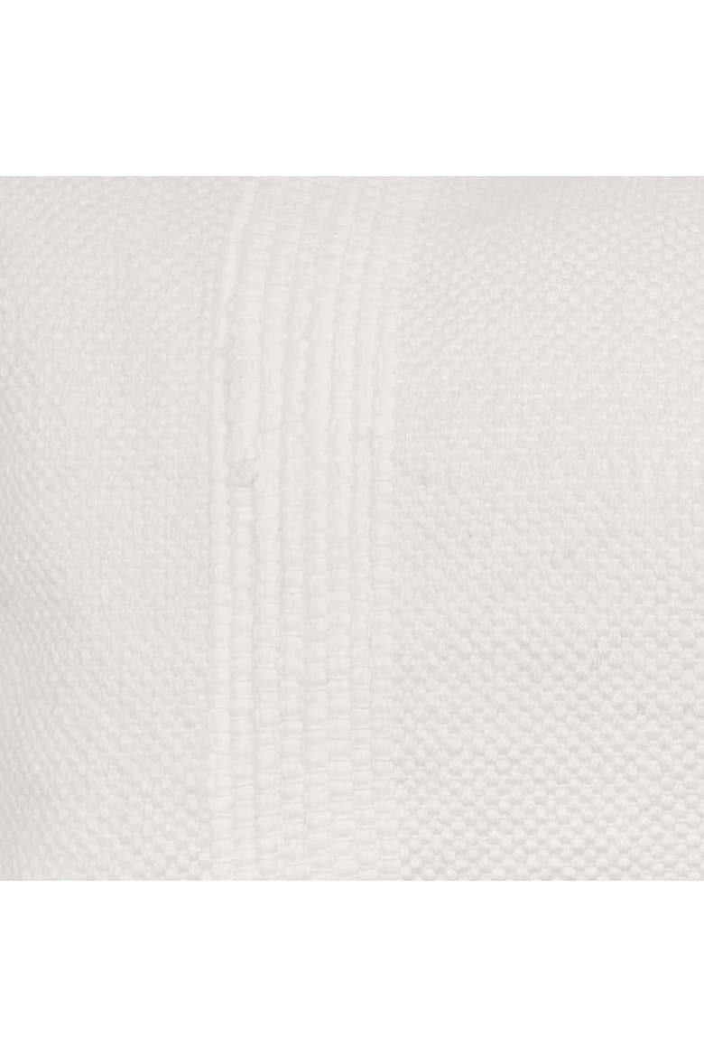 Chindi Stripe Woven Throw Pillows, Alternate, color, White