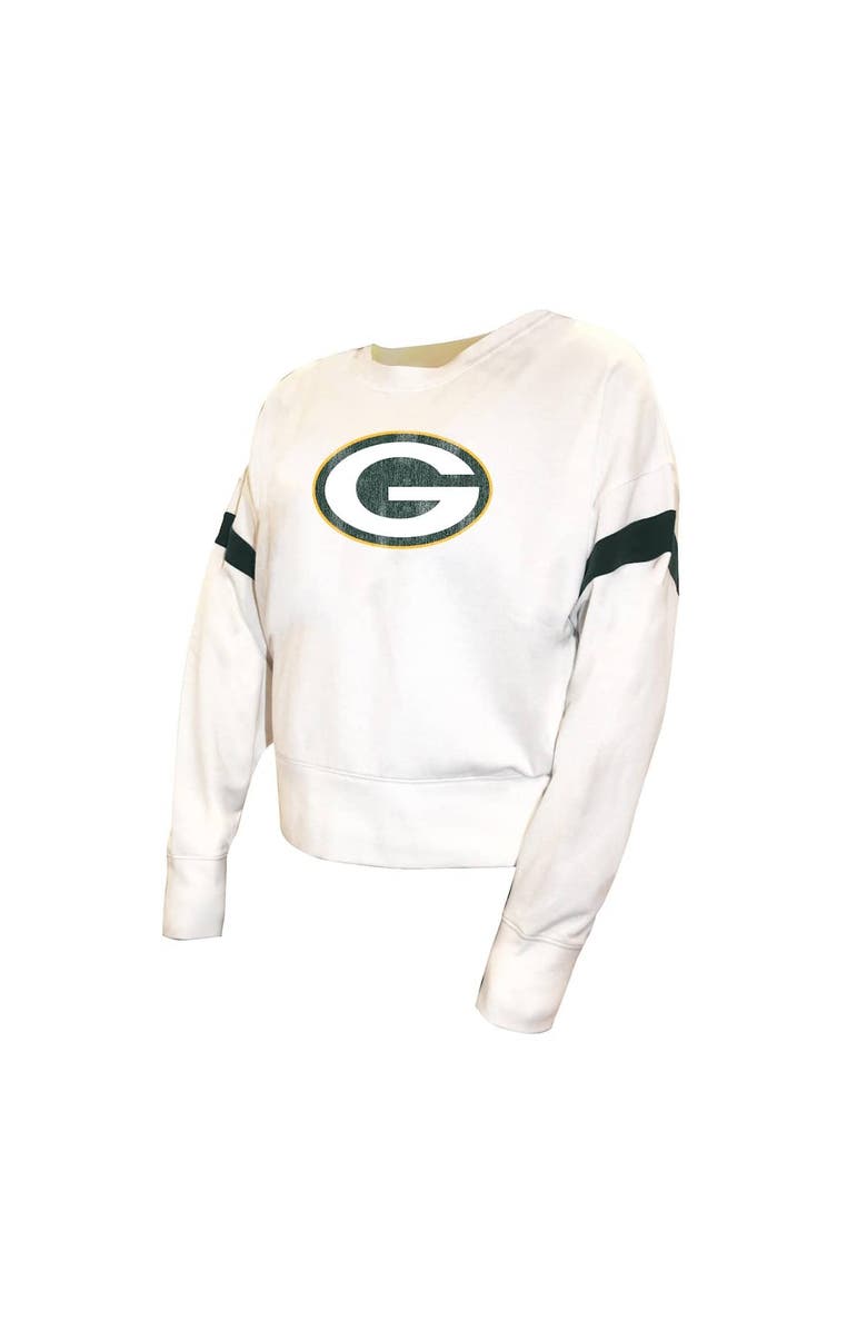 FANATICS Women's Fanatics  White Green Bay Packers Plus Size Fleece Pullover Sweatshirt, Alternate, color, White