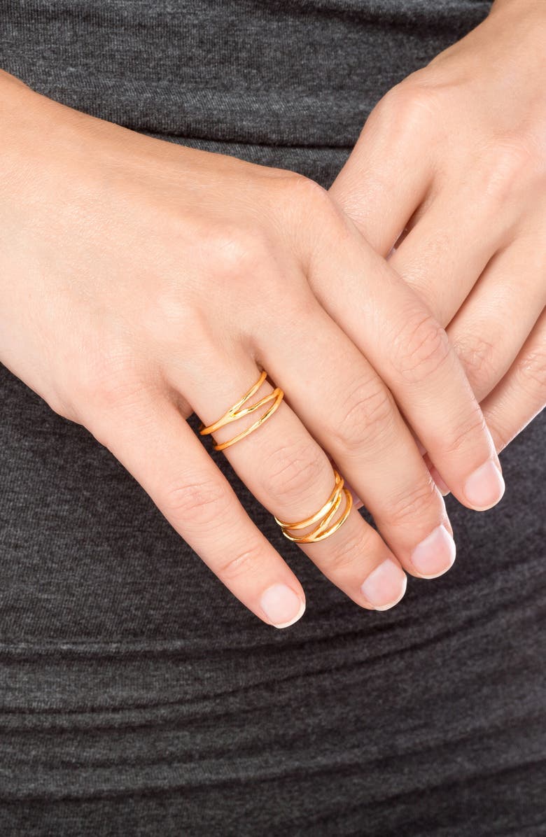 gorjana 'Isla' Ring & Midi Set, Alternate, color, 