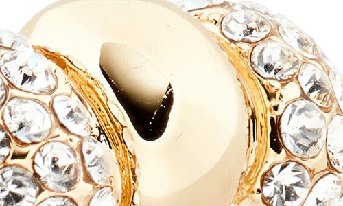 Covet Pavé Crystal Bubble Ring In Gold