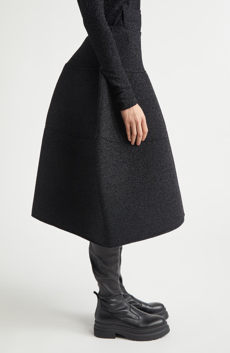 MELITTA BAUMEISTER Foamy Ball Padded Glitter Skirt, Alternate, color, Black