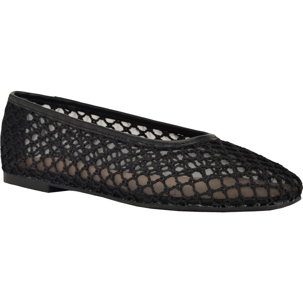 Calvin Klein Delicate Mesh Ballet Flat in Black at Nordstrom Rack, Size 9.5