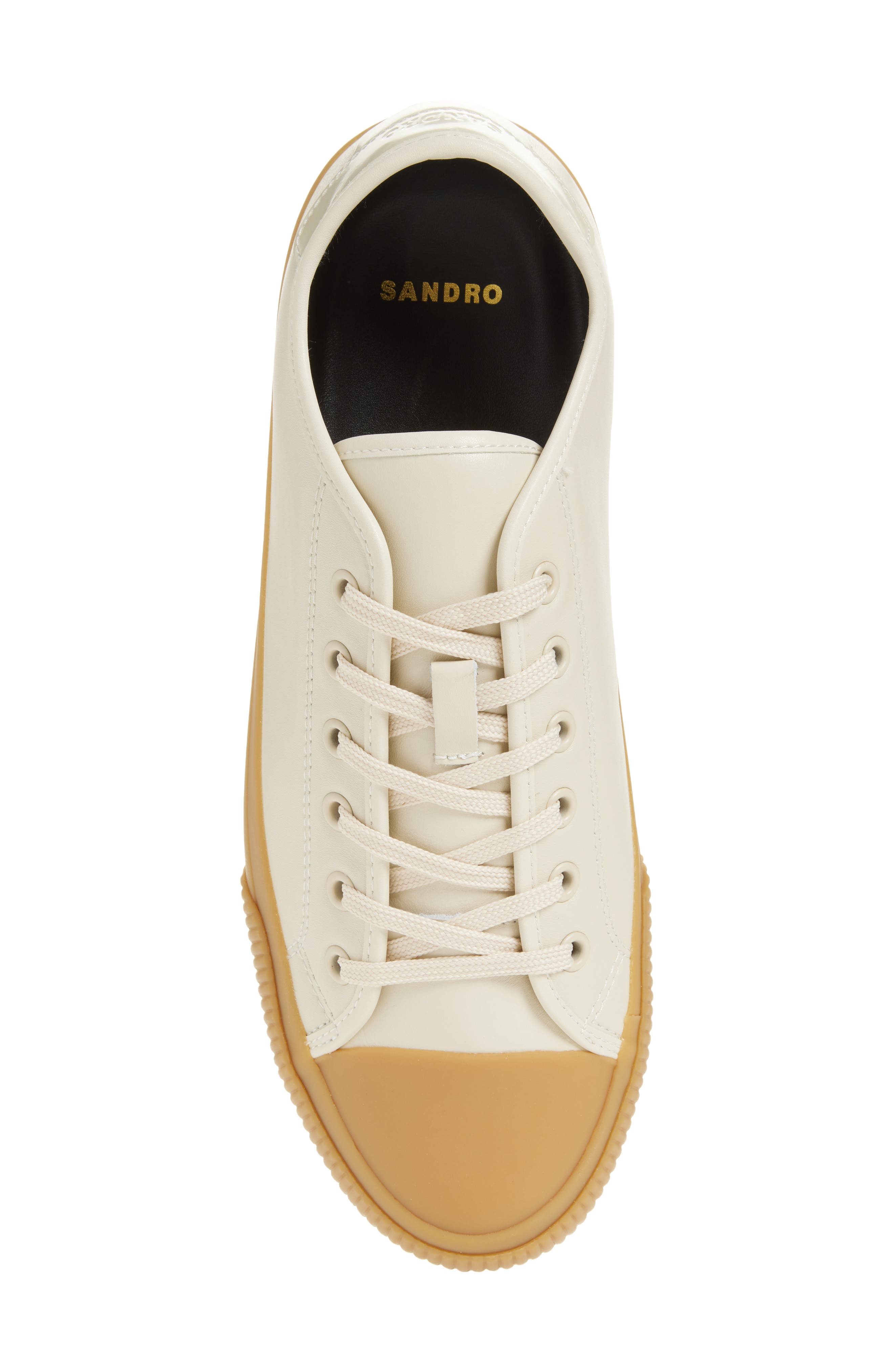 SANDRO Vulca Low Top Sneaker, Alternate, color, Beige