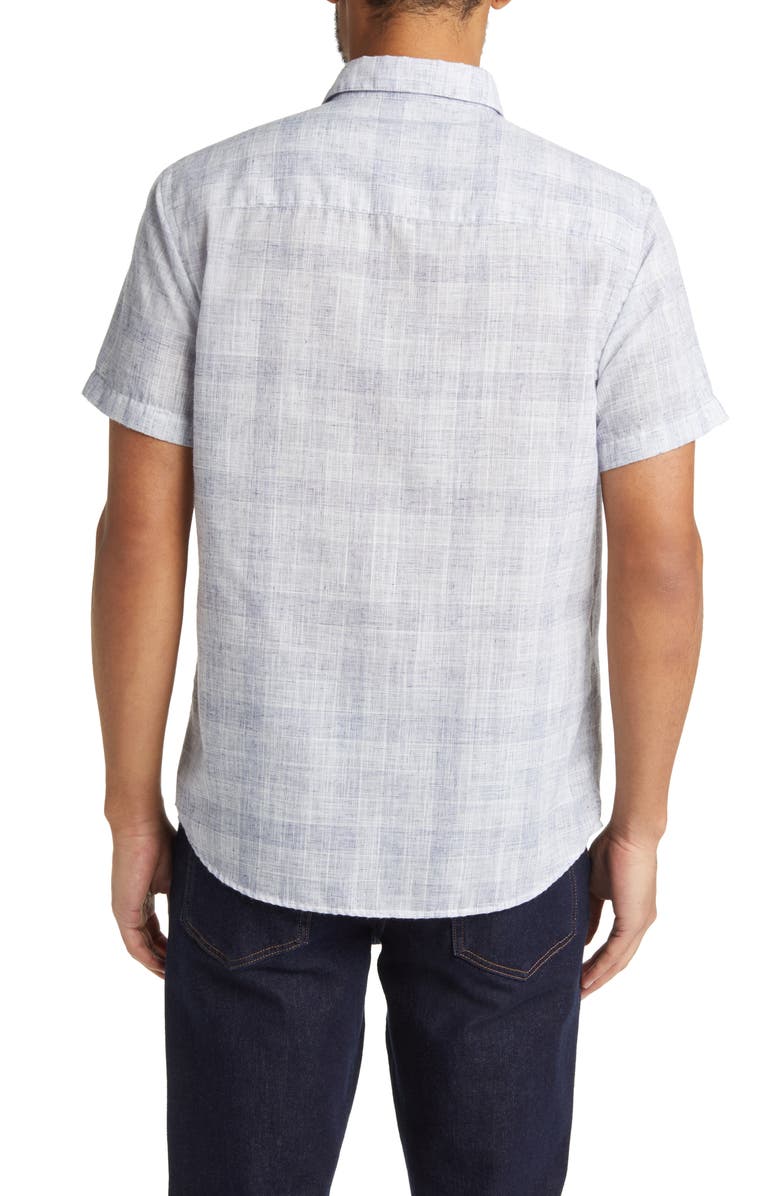 Robert Barakett Concourse Short Sleeve Button-Up Shirt, Alternate, color,