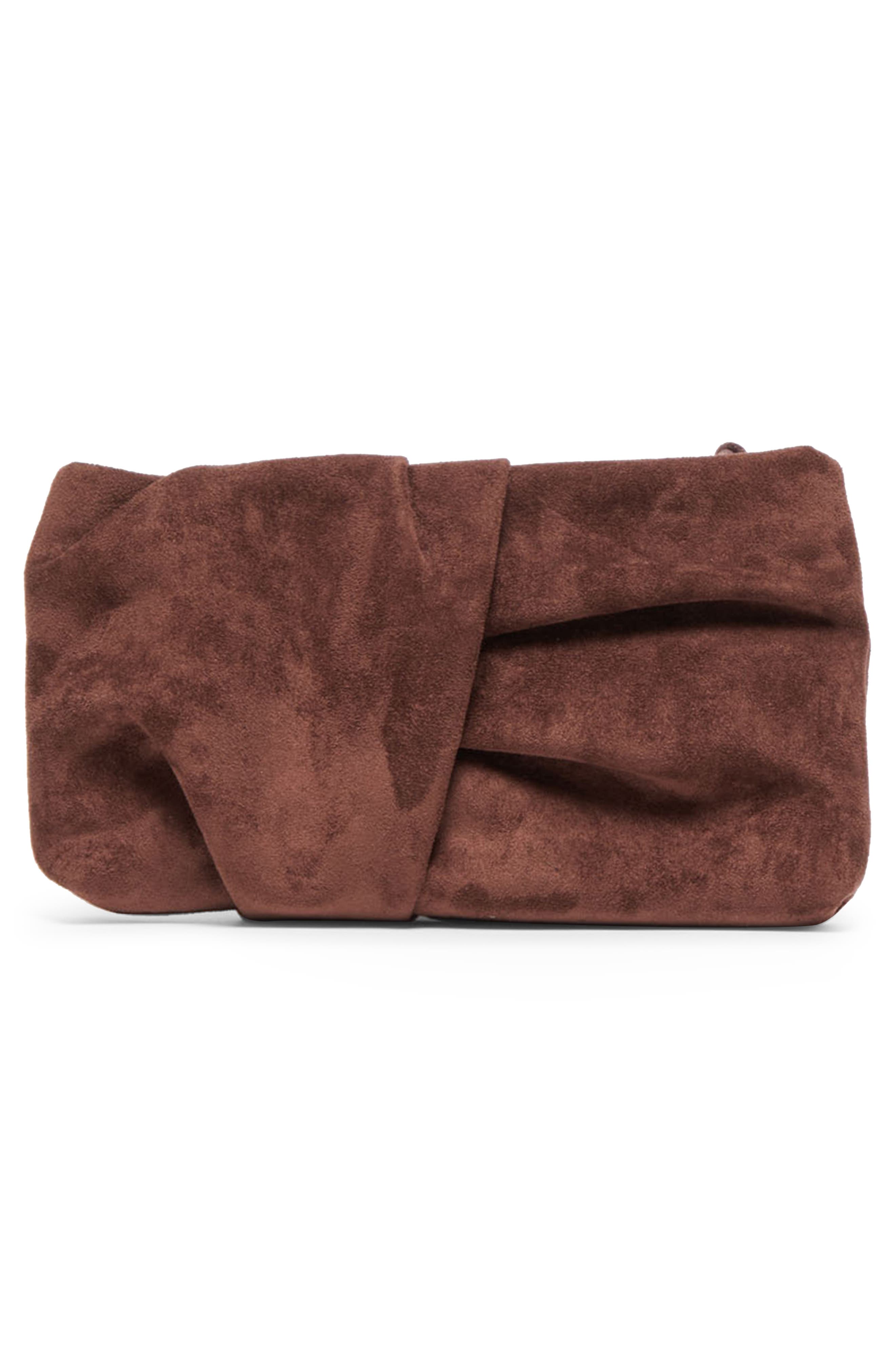 Dolce Vita Louela Tassel Clutch, Alternate, color, Chocolate