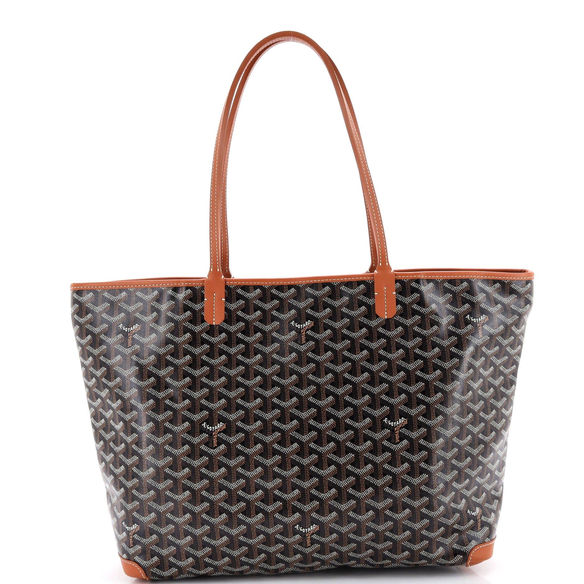 Pre-Owned Goyard Artois Tote Coated Canvas MM, Alternate, color, Black