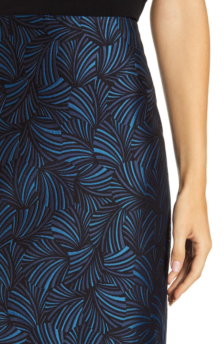 Anne Klein Jacquard Pencil Skirt, Alternate, color, 