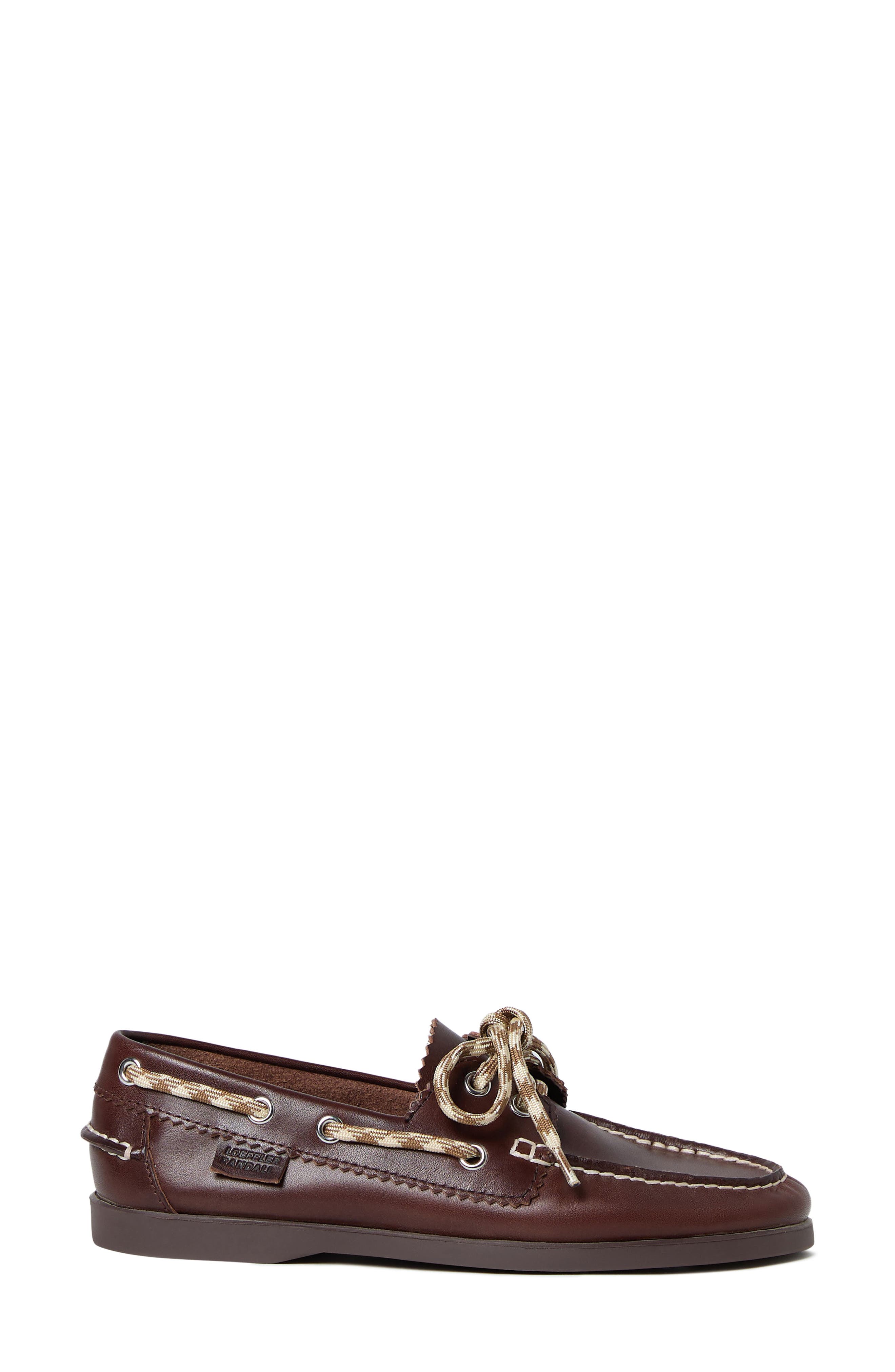 Loeffler Randall Franco Boat Shoe, Alternate, color, Espresso/ Brown/ Butter