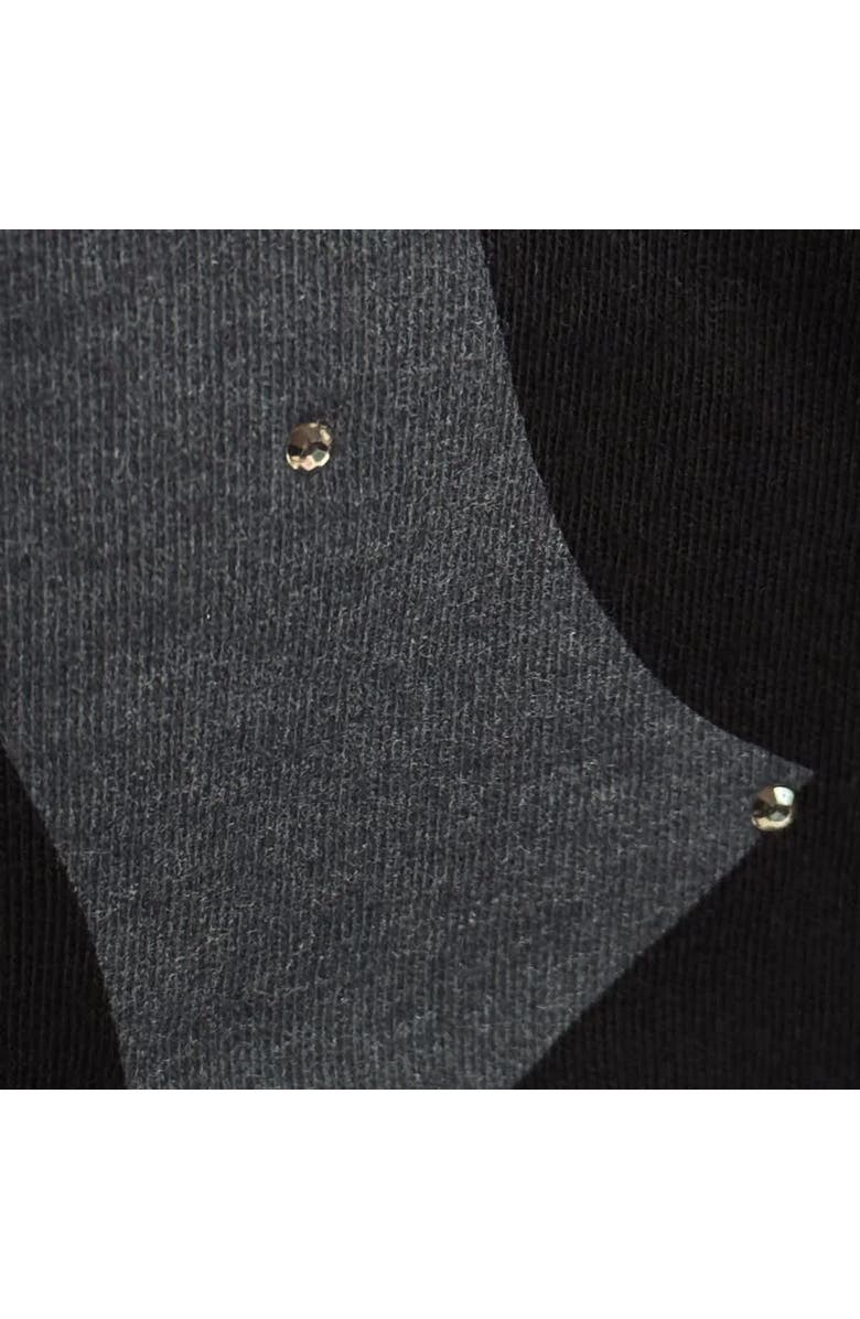 STARTER Women's Starter Black Los Angeles Dodgers Rhinestone Sprinkle Boxy Cropped T-Shirt, Alternate, color, Black