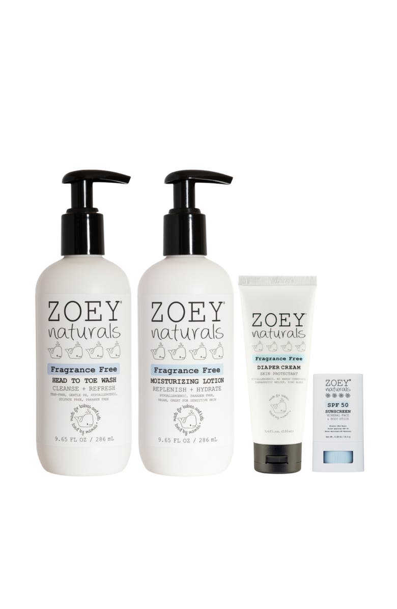 Zoey Naturals Delicate Skin Baby Bundle, Main, color, NO COLOR