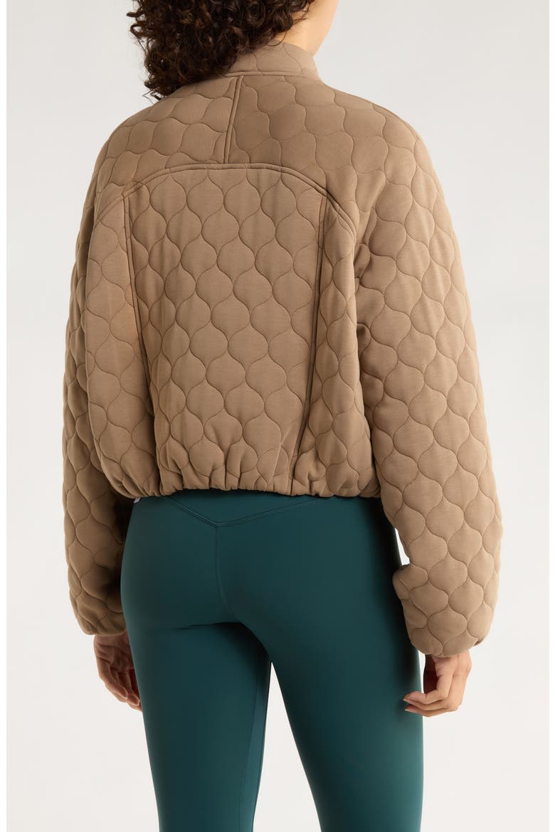 Dreamweave Quilted Zip-Up Jacket, Alternate, color, CARIBOU