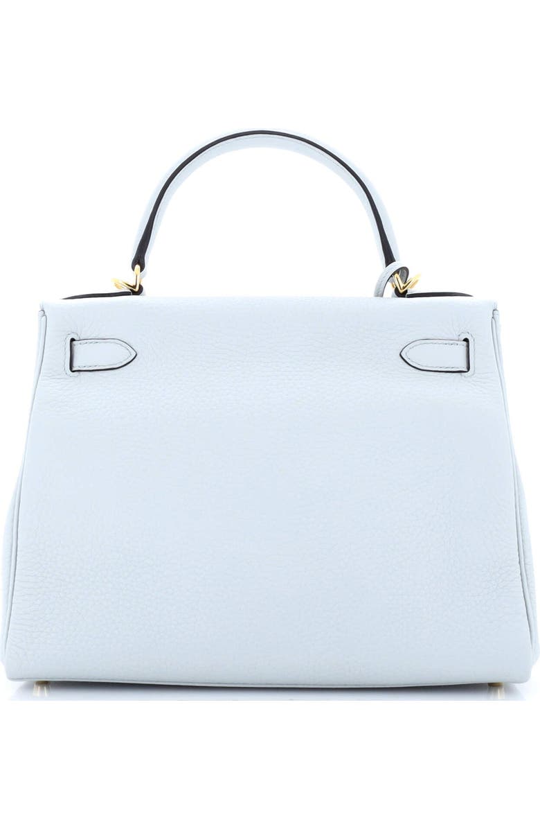 Pre-Owned Hermes Kelly Handbag Blue Clemence with Gold Hardware 28, Alternate, color, Bleu Pale