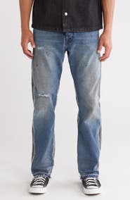 PURPLE BRAND Two-Tone Skinny Jeans