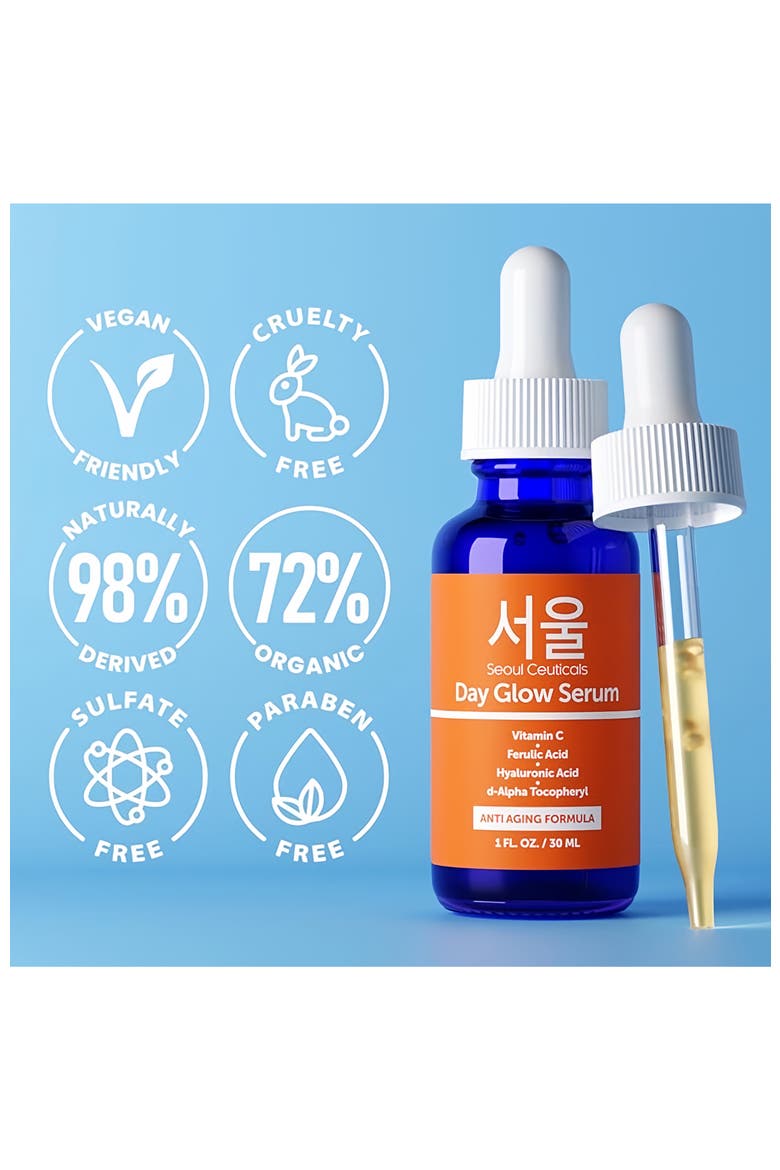 Korean Skincare Day Glow Vitamin C Serum K Beauty Skincare, Alternate, color, Clear