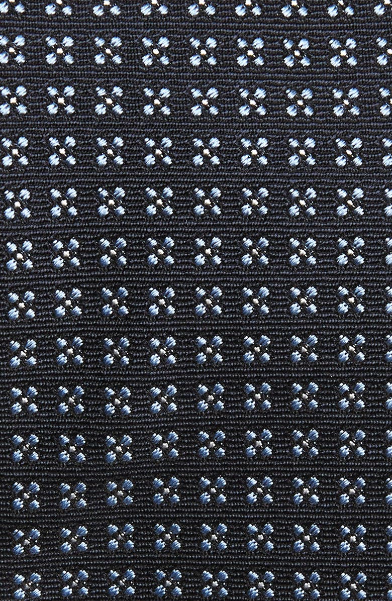 ZEGNA TIES Brera Dark Blue Silk Tie, Alternate, color, 