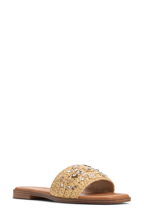 Aldo Coralynne Slide Sandal In Open Natural