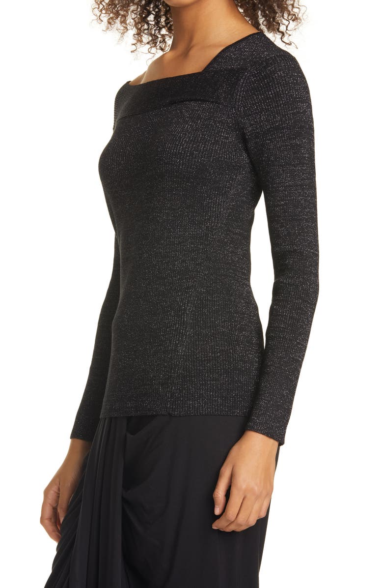Donna Karan New York Donna Karan Asymmetrical Sweater, Alternate, color, 