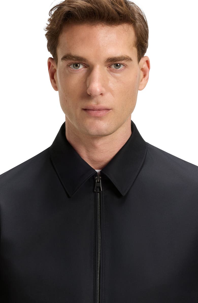 BOSS x BECKHAM Cotton Blend Zip Jacket, Alternate, color, Dark Blue