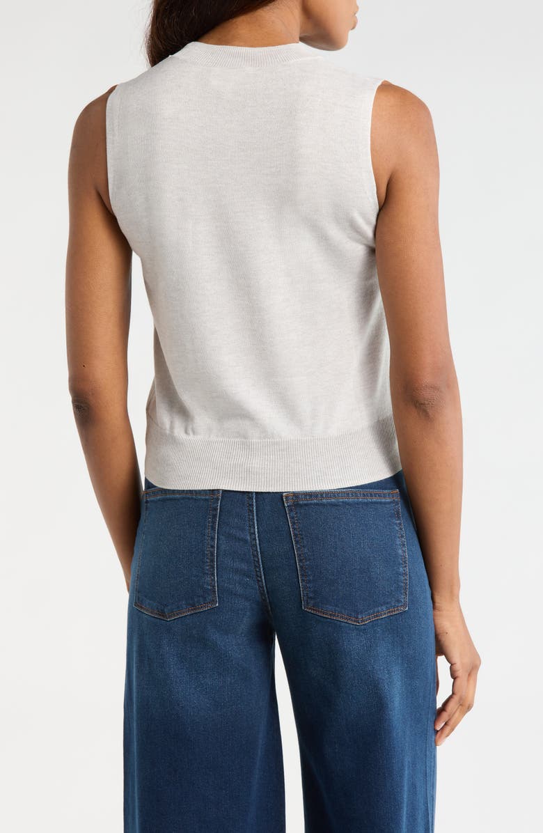 DL1961 Crewneck Sleeveless Knit Top, Alternate, color, Lather