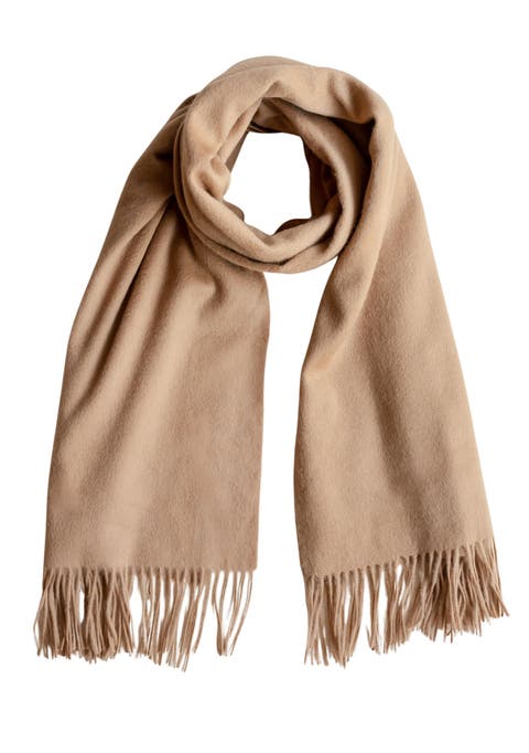 Lambswool Block Color Blanket Scarf