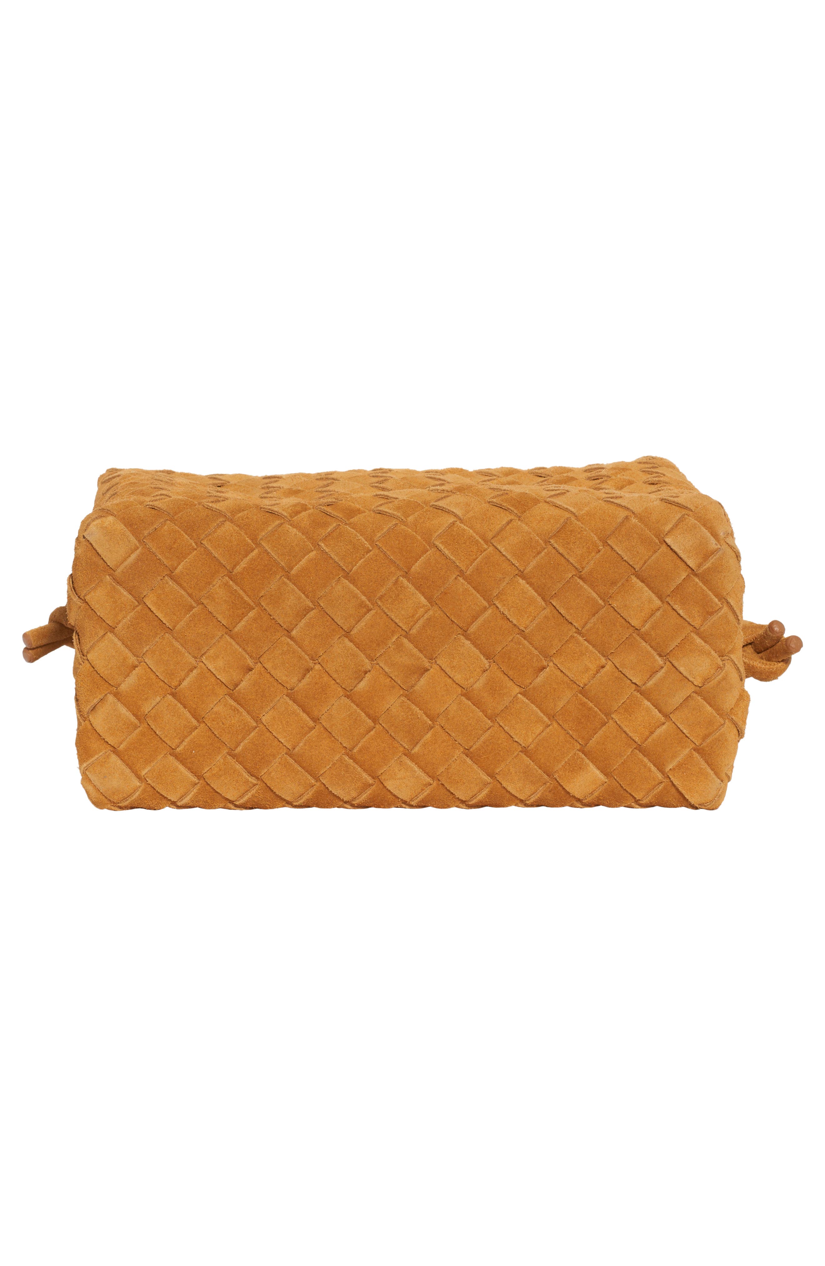 Bottega Veneta Medium Intrecciato Suede Shoulder Bag, Alternate, color, 