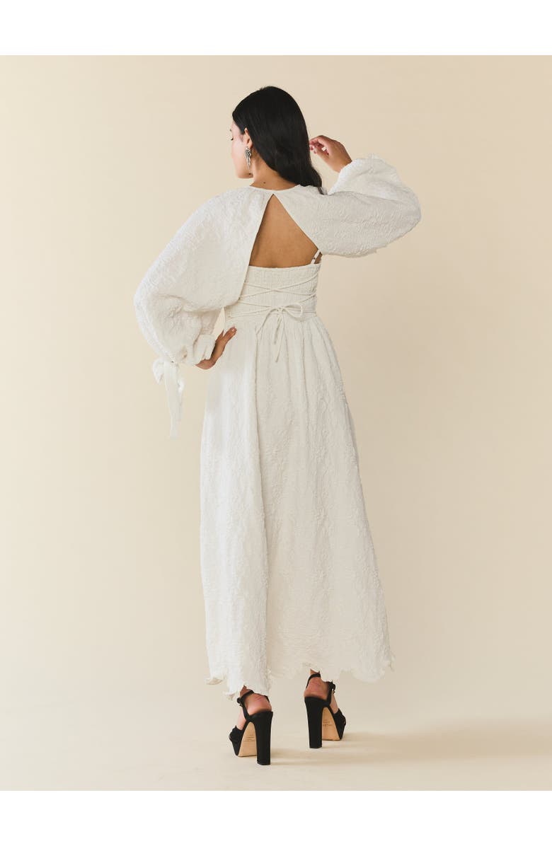 Eddy Mary Cape, Alternate, color, Chapel White Floral