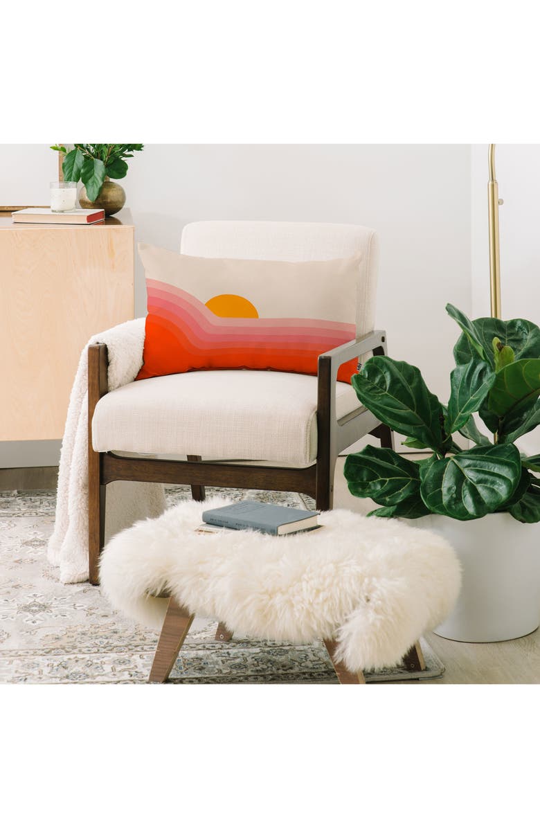 Deny Designs Circa78 Designs Strawberry Dipper Lumbar Throw Pillow, Alternate, color, Multi