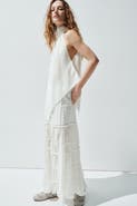 H&M Maxi skirt with eyelet embroidery