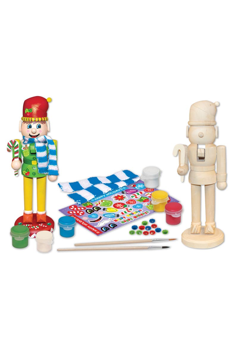 Nutcracker Elf Wood Craft Kit, Alternate, color, Multicolor