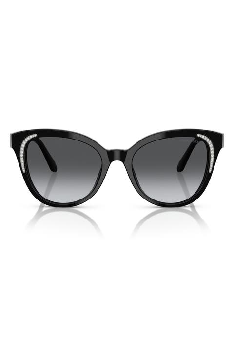 53mm Gradient Butterfly Sunglasses