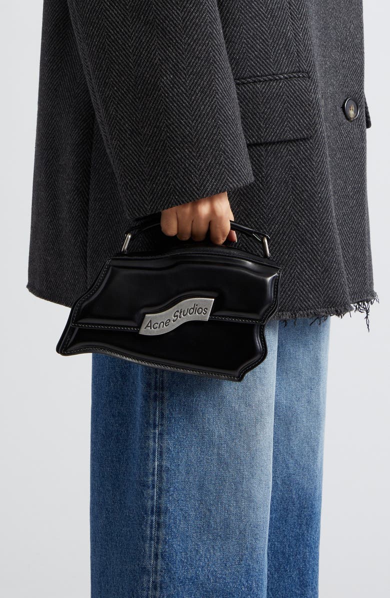 Acne Studios x Keisuke Otobe Distortion Wavy Top Handle Bag, Alternate, color,