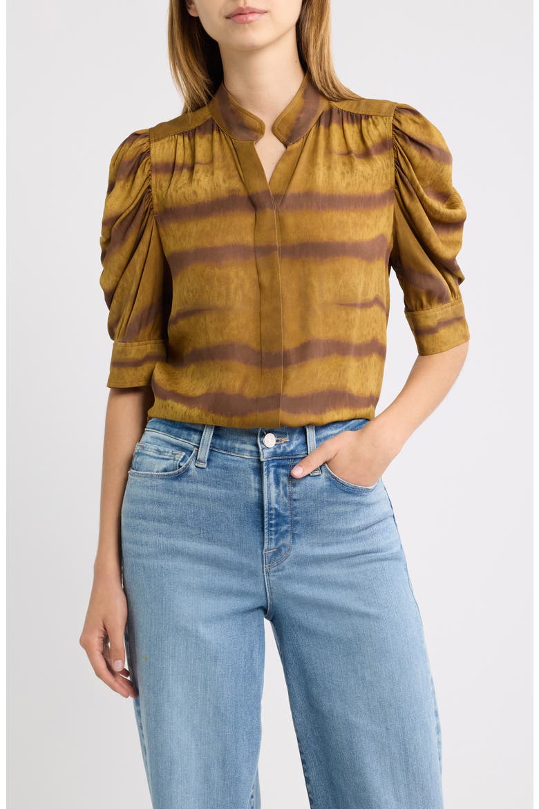 The Gillian Silk Top, Main, color, LIGHT TIGER MULTI