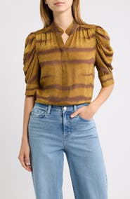 FRAME The Gillian Silk Top
